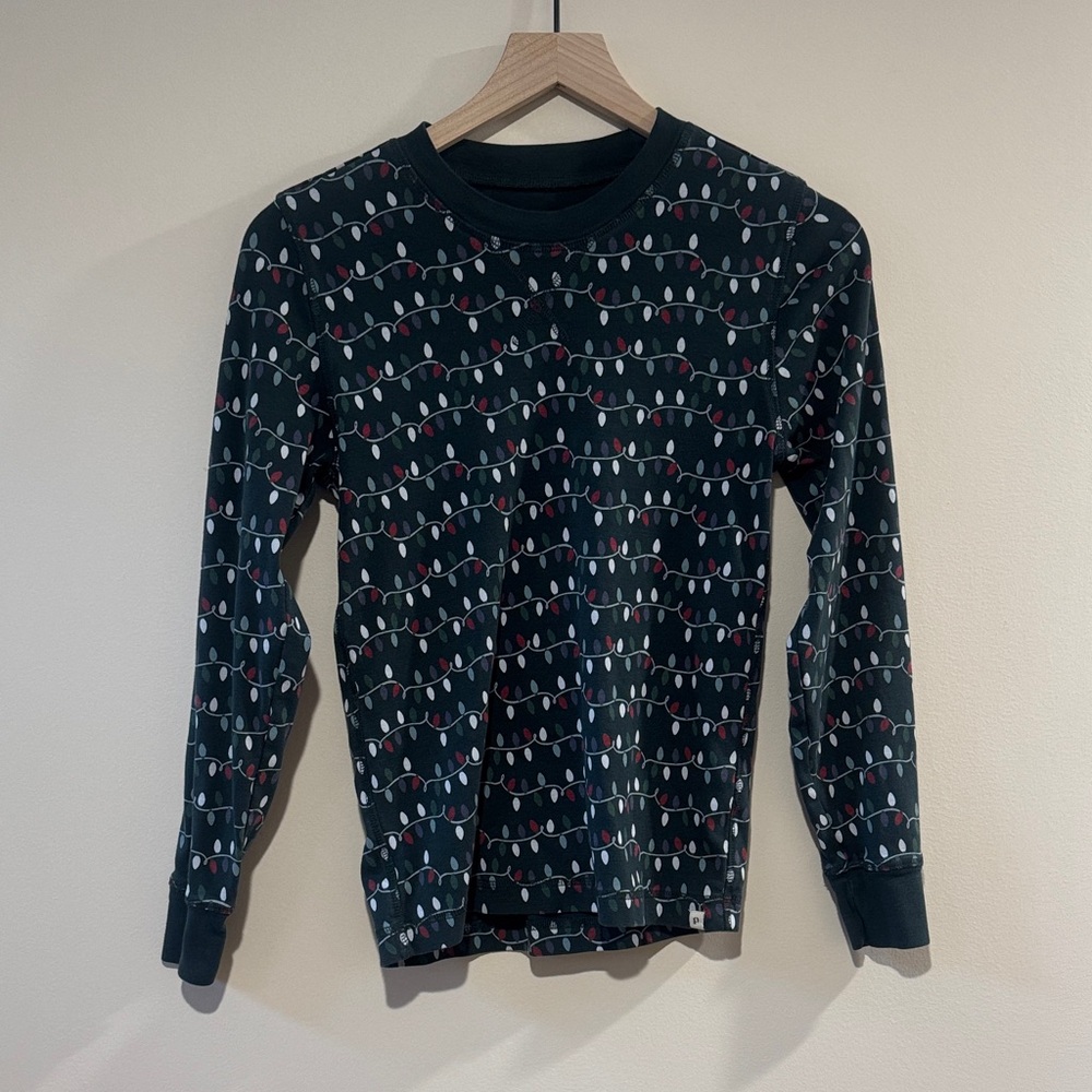 Pact Chirstmas Light Long Sleeve Top Size XS